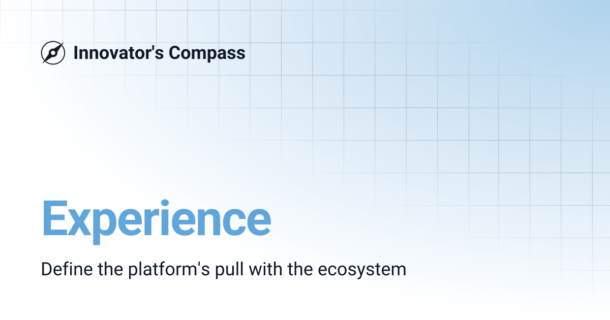 Experience | Innovator's Compass
